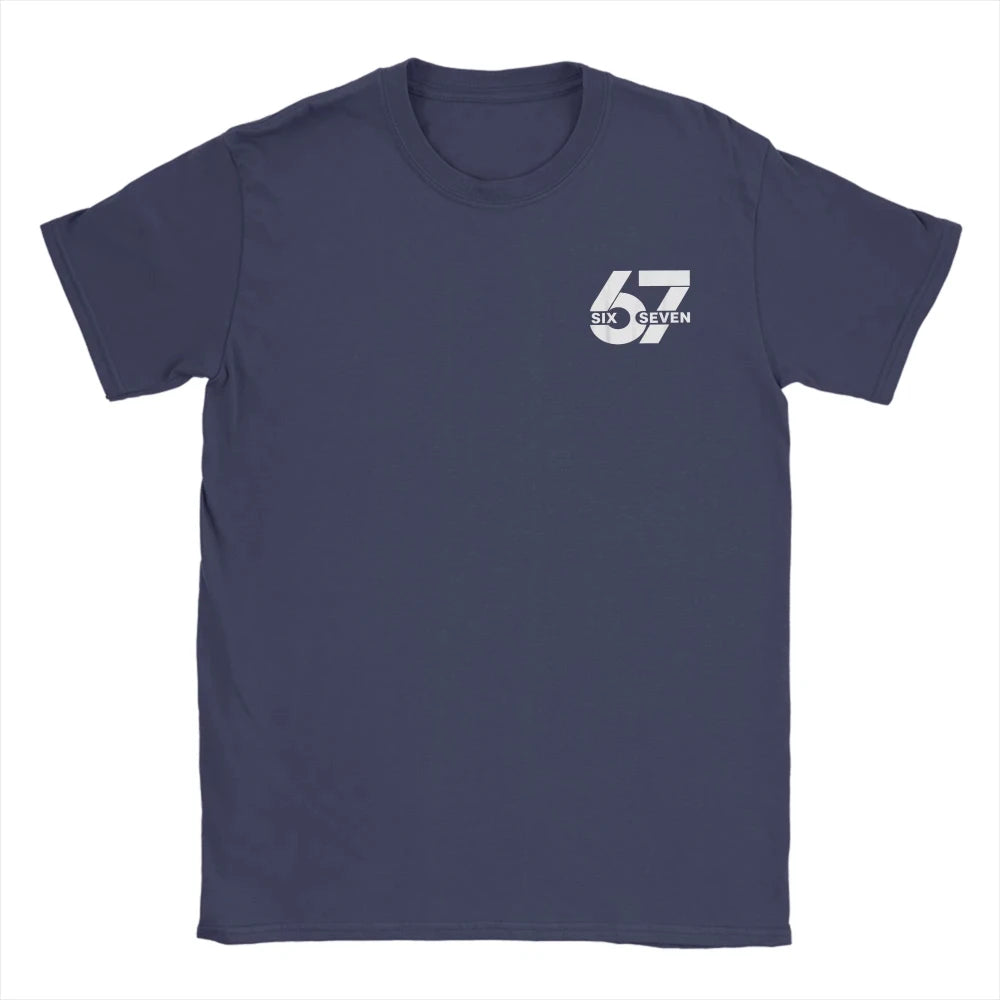 Vintage Six Seven 6 7 Meme T-Shirts for Men Women Crew Neck Cotton T Shirt Short Sleeve Tees Printed Merch