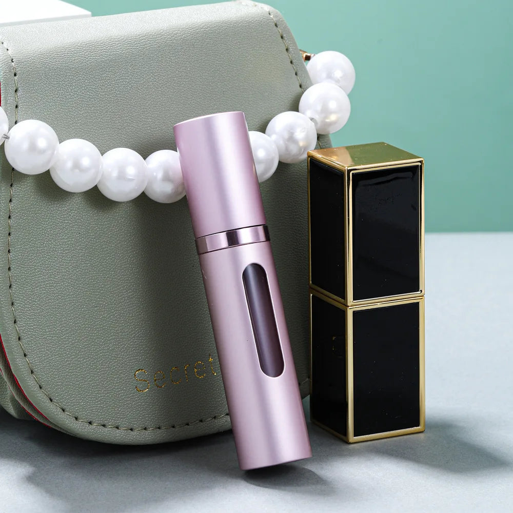 5ml Refillable Perfume Bottle with Spray Scent Pump Portable Travel Empty Cosmetic Containers Mini Spray Atomizer Bottle