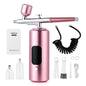 Portable Airbrush Mini Air Compressor Kit Paint Spray Gun For Nail Art Tattoo Craft Cake Pastry Painting Face Hydrating Sprayer