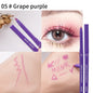 Waterproof Eyeliner Pen White Black Brown Long Lasting Quick-drying Pencil Not Blooming Liquid Eyeliner Gel Eyes Makeup Cosmetic