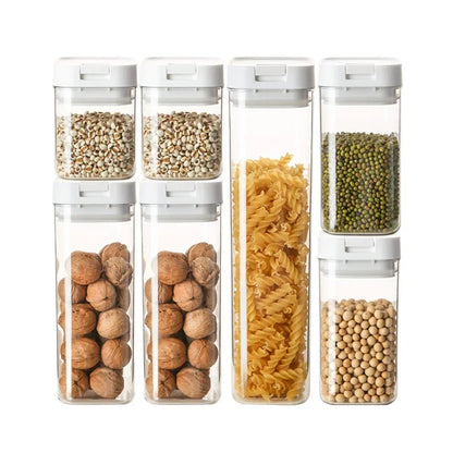 Sealed Jars Have Scale Lines Grain Storage Box With Sealing Ring Kitchen Fresh Keep Jar Refrigerator Organizer Freezer Container