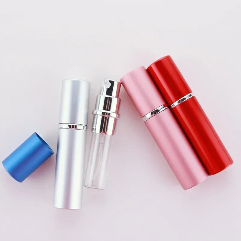 5/7/10PCS 5ml Portable Refillable Perfume Bottle With Spray Scent Pump Empty Cosmetic Containers Mini Atomizer Bottle Travel