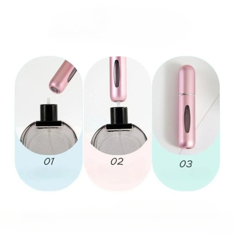 5ml Perfume Refill Bottle Portable Mini Refillable Spray Jar Scent Pump Empty Cosmetic Containers Atomizer for Travel Tool Hot