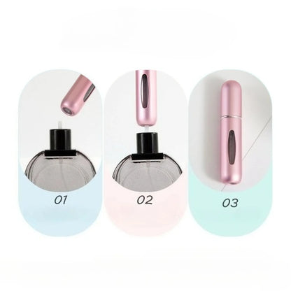 5ml Perfume Refill Bottle Portable Mini Refillable Spray Jar Scent Pump Empty Cosmetic Containers Atomizer for Travel Tool Hot