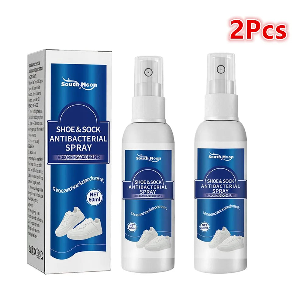 60ml Antibacterial Spray for Shoe Foot Odor Shoes Stink Freshener Socks Odor Remover Spray Refresh Antiperspirant Health Care