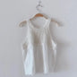 Tanks Women Chic Hollow Out Loose Fit Solid All-match Streetwear Korean Fashion Sweet Hot Girls Tops Summer Sexy Female Clothes