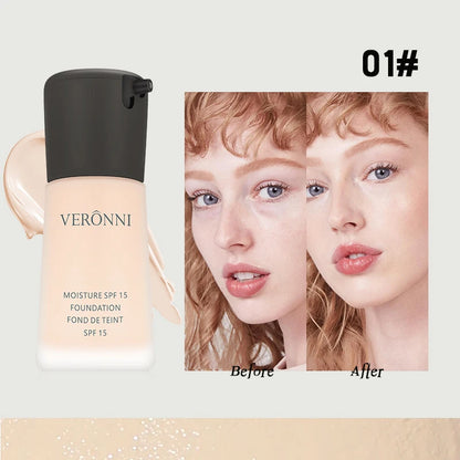 Matte Liquid Foundation Oil Control Concealer BB Cream Waterproof Lasting Full Coverage Natural Face Base Professional Makeup