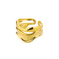 316L Stainless Steel Rings for Women Gold Color Never Fade Luxury Classic rings wedding couple rings Jewelry Free Shipping