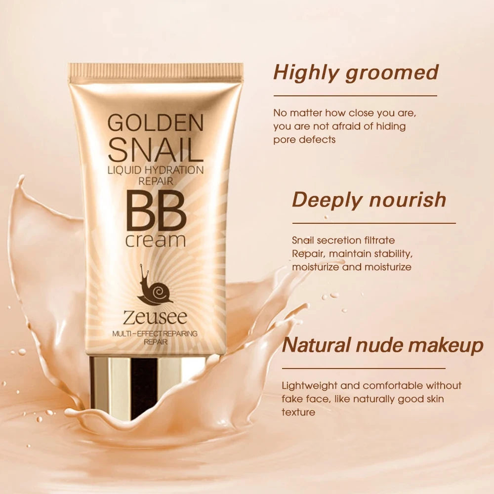 BB Cream Liquid Foundation Full Coverage Makeup Base Natural Concealer Longlasting Oil-Control Face Makeup Cosmetics For Women