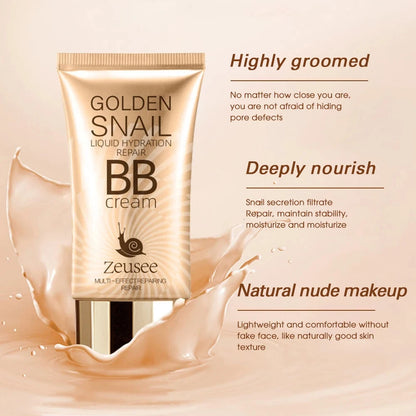 BB Cream Liquid Foundation Full Coverage Makeup Base Natural Concealer Longlasting Oil-Control Face Makeup Cosmetics For Women