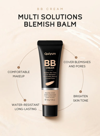 High Coverage Foundation BB Cream Concealer Brighten Facial Contour Primer Base Waterproof Long-Lasting Makeup Cosmetic